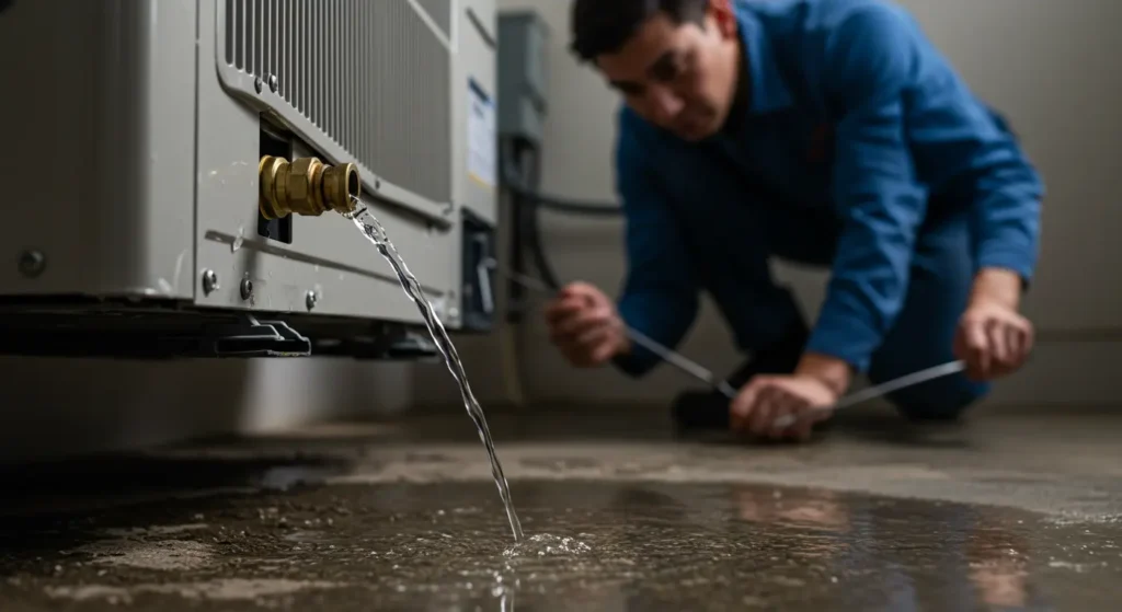 water leakage from ac 